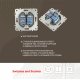 Розетка телефонная RJ11 + компьютерная RJ45 Arte Milano 205.44-1.silver