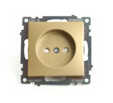 Розетка 1-местная б/з с защитной шторкой Stekker Катрин GLS10-7109-08 49223 Розетка 1-местная б/з с защитной шторкой Stekker Катрин GLS10-7109-08 49223