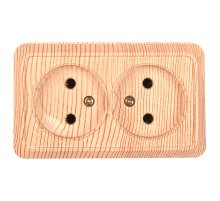 Розетка двойная 2П General Альфа 477040