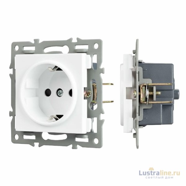 Механизм электрической розетки Arlight SCT-MEU1-PL-WH (250V, 16A) 043730