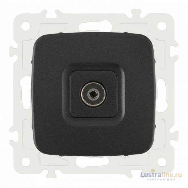 Розетка TV Arte Milano 205.43-1.black