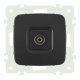 Розетка TV Arte Milano 205.43-1.black