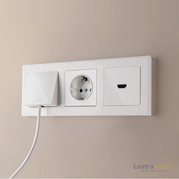 Розетка с заземлением и шторками Werkel белый W1171101 4690389155123