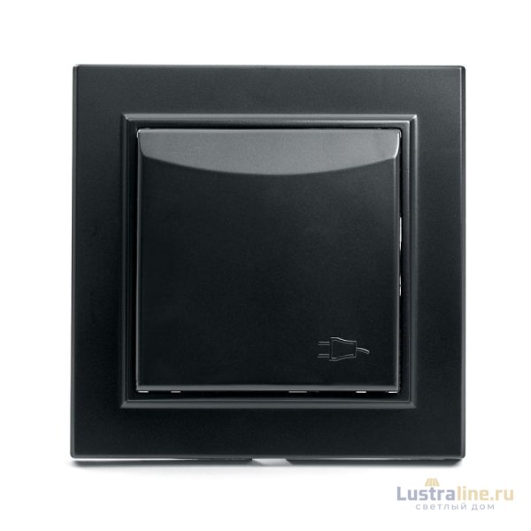 Розетка 1-местная с крышкой Stekker PST16-9012-03 с защитной шторкой 39481