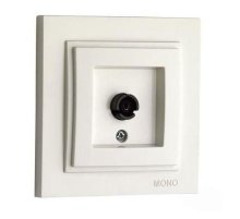 Розетка TV проходная Mono Electric Despina слоновая кость 102-010005-137