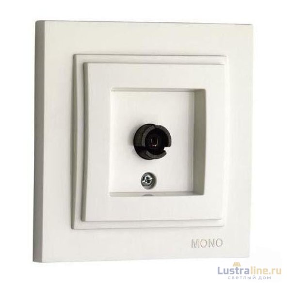 Розетка TV проходная Mono Electric Despina слоновая кость 102-010005-137