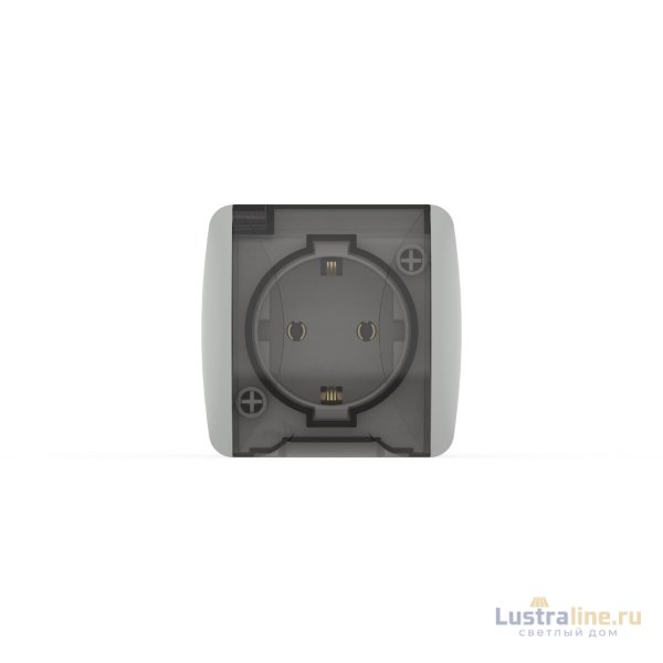 Розетка с крышкой и заземлением ELBI Eva 554-011500-218