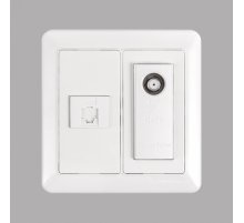 Розетка TF.1+TV SHIN DONG-A WST 5751 WH