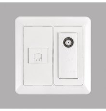 Розетка TF.1+TV SHIN DONG-A WST 5751 WH