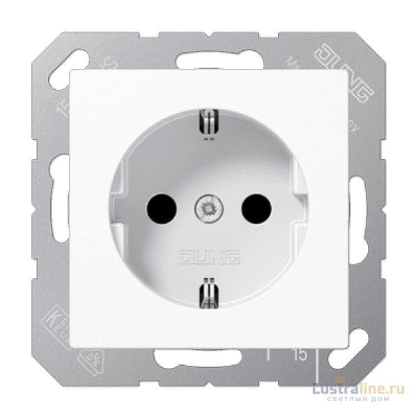 Розетка штепсельная Schuko Jung A1520BFKIWW