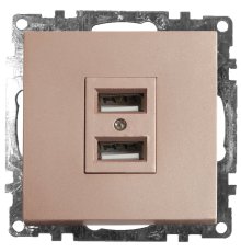 Розетка USB 2-местная Stekker Катрин 39602