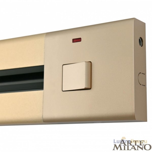 Накладной шинопровод с выключателем Arte Milano Am-track-sockets 385205TOB/50 Gold