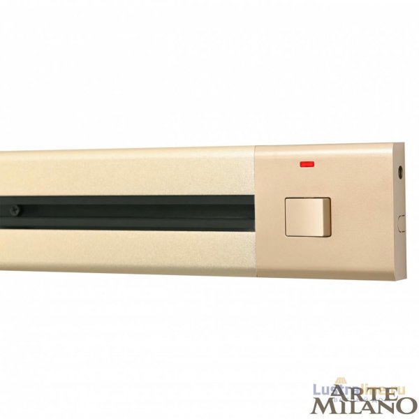 Накладной шинопровод с выключателем Arte Milano Am-track-sockets 385201TOB/100 Gold