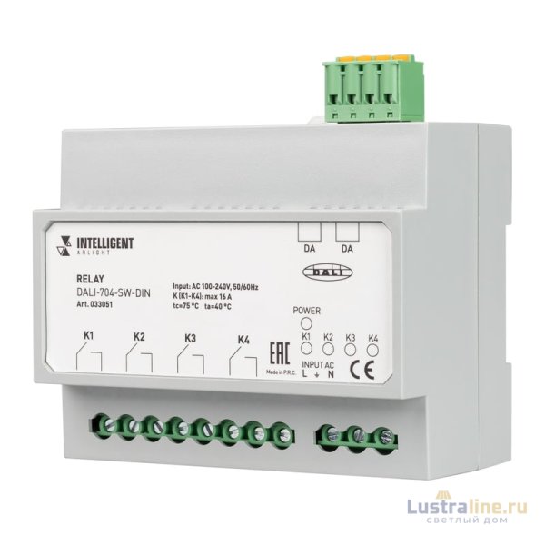 Релейный модуль Arlight Dali-704-SW-Din (Bus, 4х16A) 033051