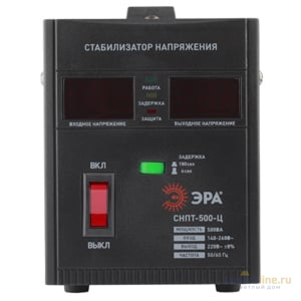 Стабилизатор напряжения переносной Эра СНПТ-500-Ц Б0020157