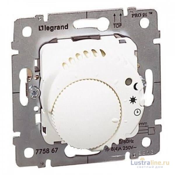 Термостат Legrand Galea Life с подсветкой НЗ контактом белый 775867