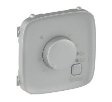 Лицевая панель Legrand Valena Allure термостата для теплых полов алюминий 755327