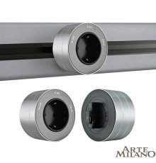 Трековая розетка Arte Milano Am-track-sockets 380011TS/ES Grey