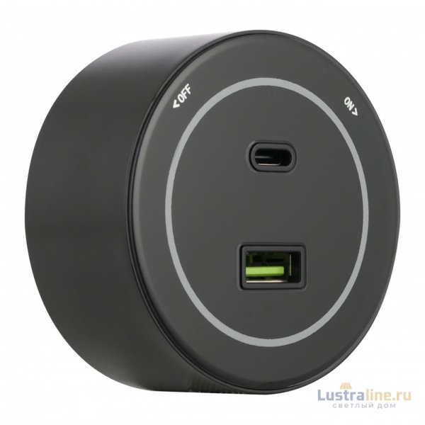 Трековая розетка Arte Milano Am-track-sockets-39 399732TS/USB-Type-C Black