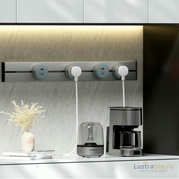 Трековая розетка Arte Milano Am-track-sockets-39 397951TS/ES Silver