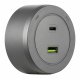 Трековая розетка Arte Milano Am-track-sockets-39 399731TS/USB-Type-C Grey