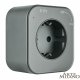 Трековая розетка Arte Milano Am-track-sockets 380022TS/ES Grey