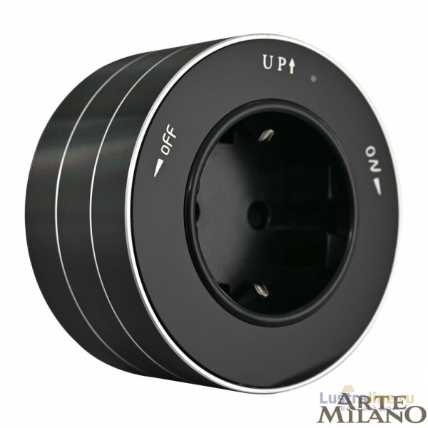 Трековая розетка Arte Milano Am-track-sockets 380011TS/ES Black