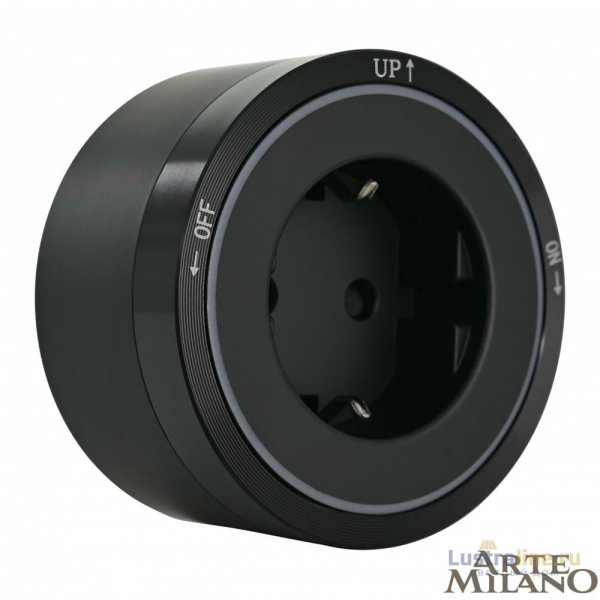 Трековая розетка Arte Milano Am-track-sockets 380066TS LED/ES Black