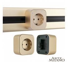 Трековая розетка Arte Milano Am-track-sockets 380022TS/ES Gold