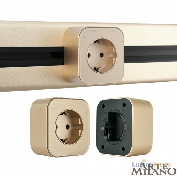 Трековая розетка Arte Milano Am-track-sockets 380022TS/ES Gold