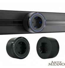 Трековая розетка Arte Milano Am-track-sockets 380066TS LED/ES Black