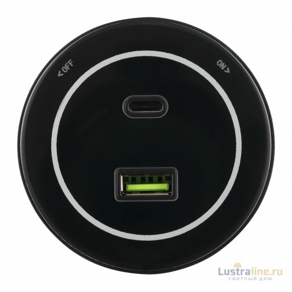 Трековая розетка Arte Milano Am-track-sockets-39 399732TS/USB-Type-C Black