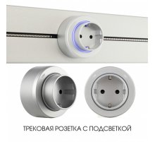Трековая розетка Arte Milano Am-track-sockets-39 397951TS/ES Silver