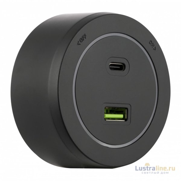 Трековая розетка Arte Milano Am-track-sockets-39 399731TS/USB-Type-C Black