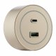 Трековая розетка Arte Milano Am-track-sockets-39 399732TS/USB-Type-C Gold