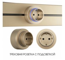 Трековая розетка Arte Milano Am-track-sockets-39 397951TS/ES Gold