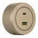 Трековая розетка Arte Milano Am-track-sockets-39 399731TS/USB-Type-C Gold