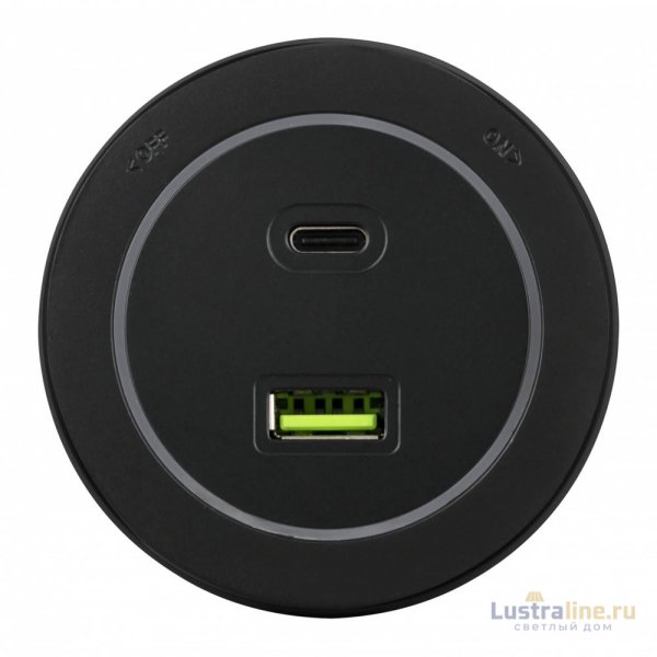 Трековая розетка Arte Milano Am-track-sockets-39 399731TS/USB-Type-C Black
