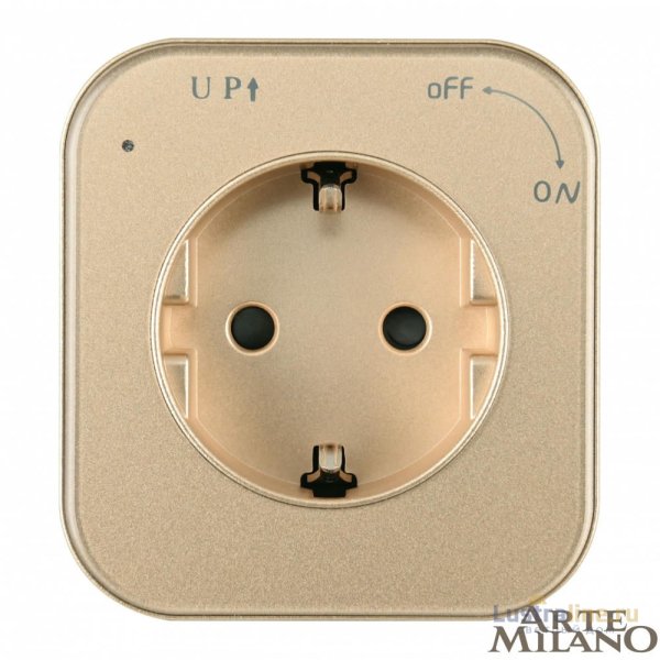 Трековая розетка Arte Milano Am-track-sockets 380022TS/ES Gold