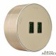 Трековая розетка Arte Milano Am-track-sockets 380011TS/USBx2 Gold
