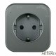 Трековая розетка Arte Milano Am-track-sockets 380022TS/ES Grey