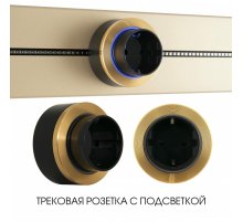 Трековая розетка Arte Milano Am-track-sockets-39 397952TS/ES Gold
