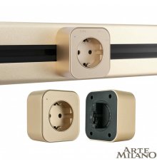 Трековая розетка Arte Milano Am-track-sockets 380022TS/ES Gold УЦ