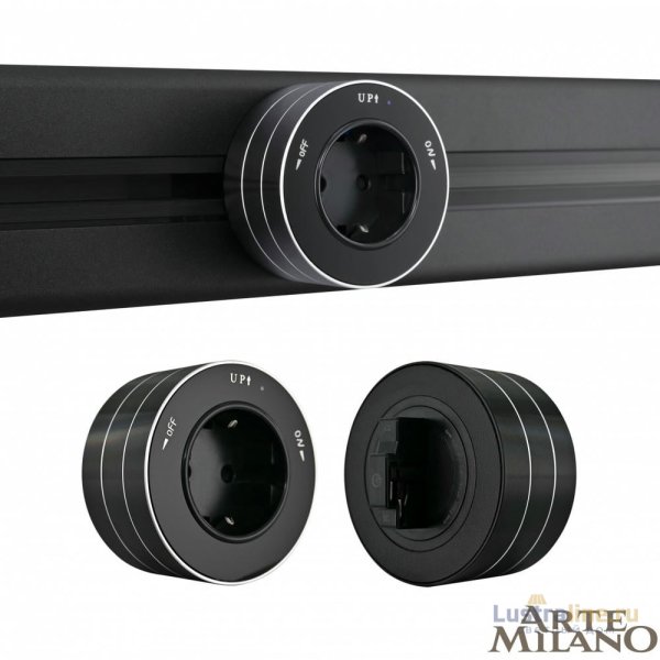 Трековая розетка Arte Milano Am-track-sockets 380011TS/ES Black