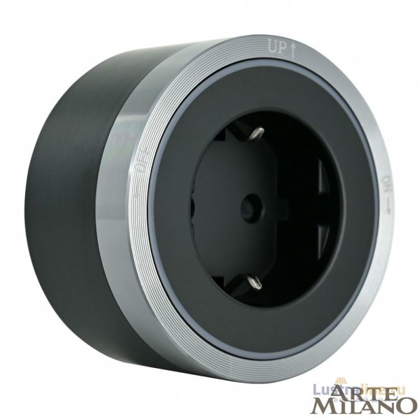 Трековая розетка Arte Milano Am-track-sockets 380066TS LED/ES Grey