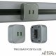 Трековая розетка Arte Milano Am-track-sockets 380022TS/USBx2 Grey