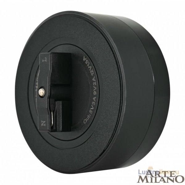 Трековая розетка Arte Milano Am-track-sockets 380066TS LED/USB-Type-C Black