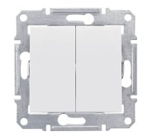 Выключатель двухклавишный Schneider Electric Sedna 10A 250V SDN0300121