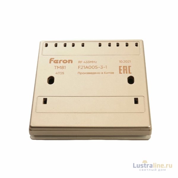 Выключатель беспроводной одноклавишный Feron TM81 41725