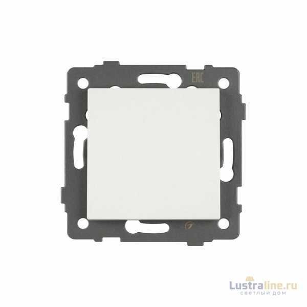 Механизм выключателя одноклавишный непроходной Arlight SWT-MK01-PL-WH-V (250V, 10A) 049867